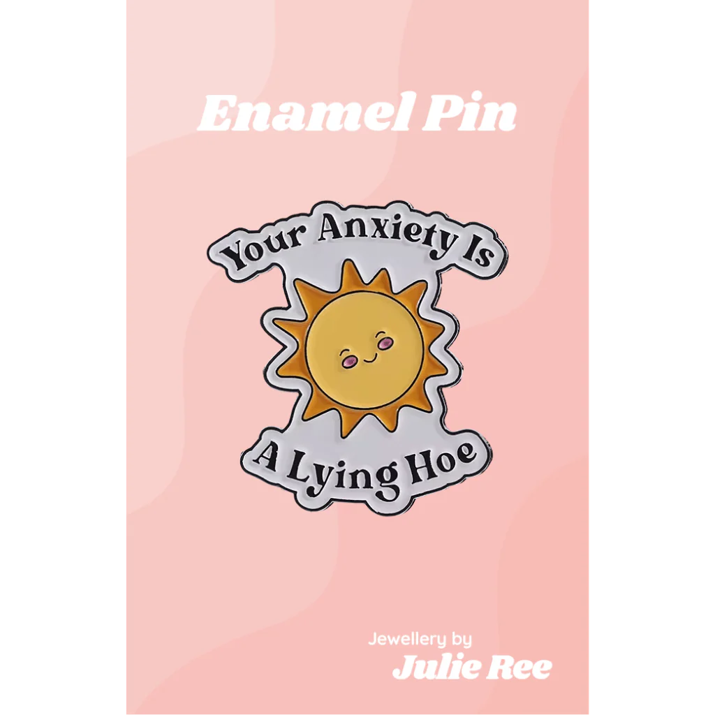 Julie Ree Enamel Pin - Lying Hoe