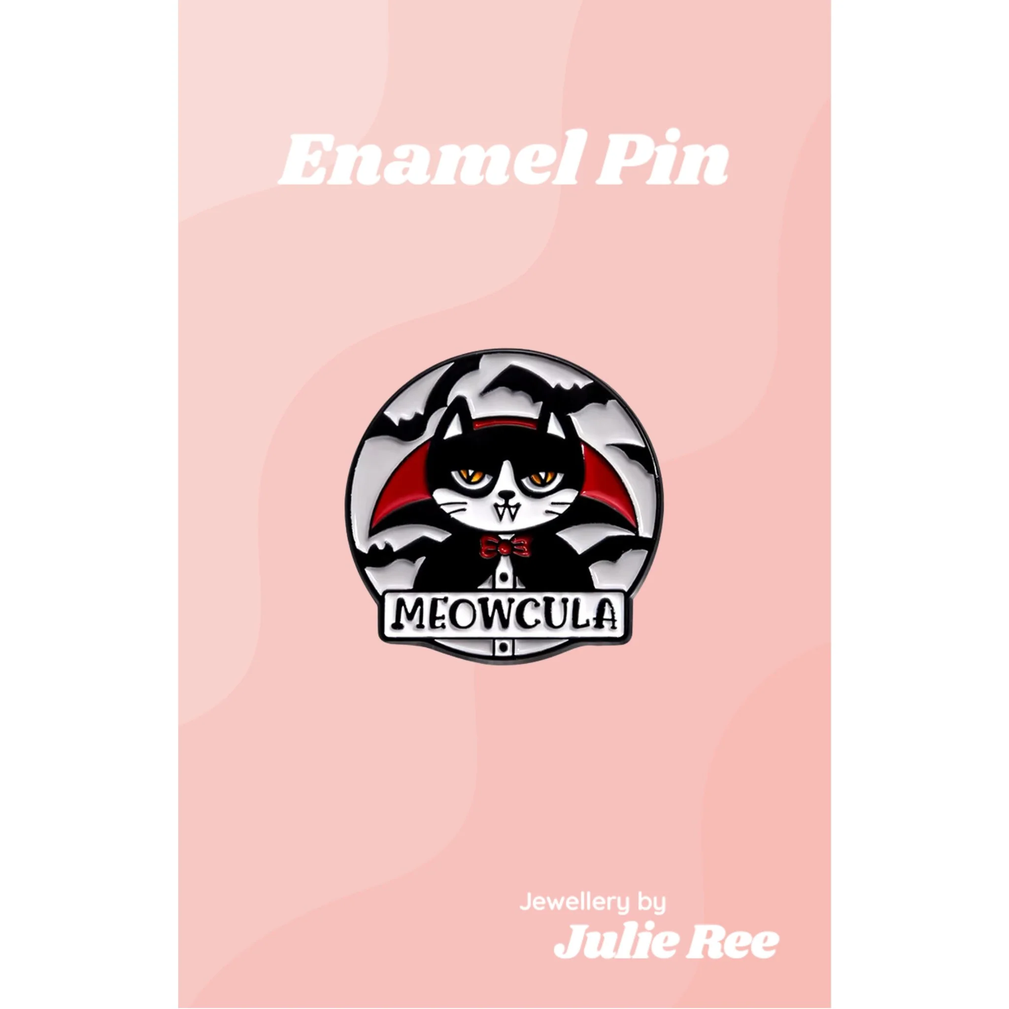 Julie Ree Enamel Pin - Meowcula