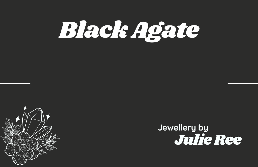 Julie Ree Gemstone Chip Bracelet - Black Agate - Image 2