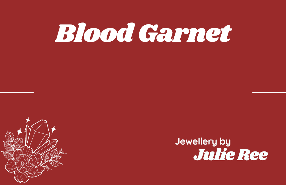 Julie Ree Gemstone Chip Bracelet - Blood Garnet - Image 2