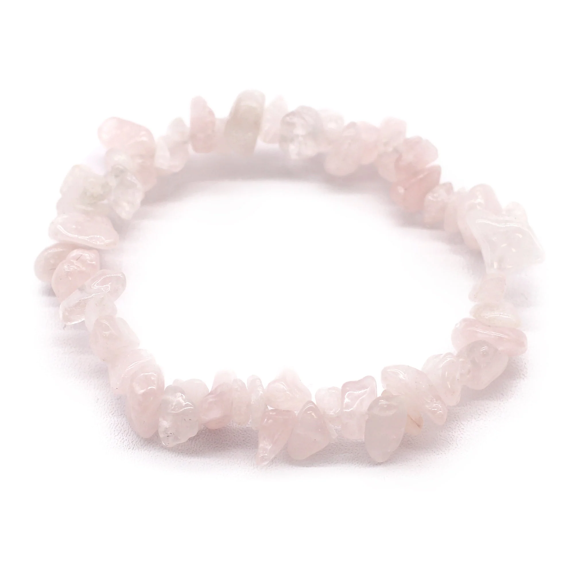 Julie Ree Gemstone Chip Bracelet - Rose Quartz