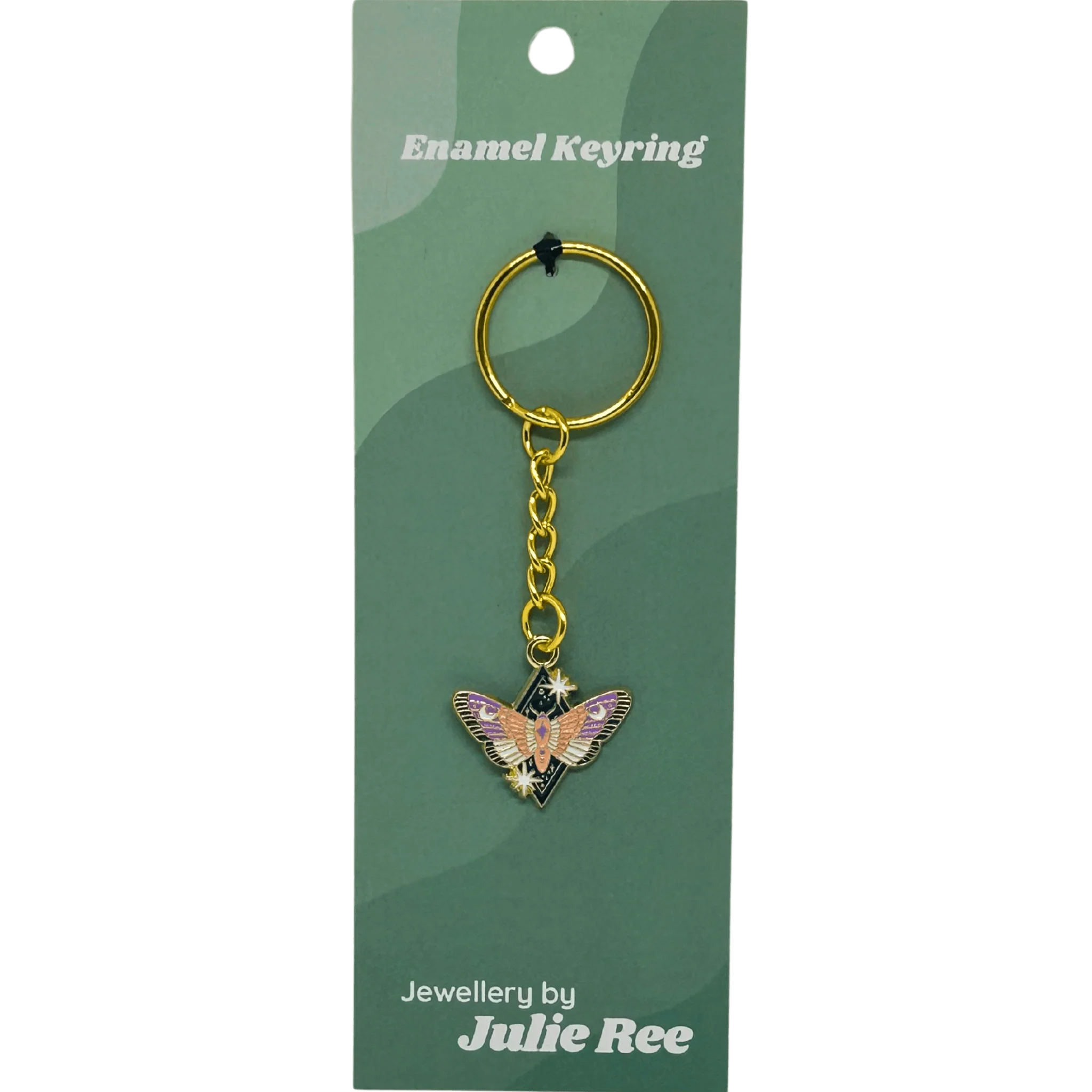 Celestial Moth Keyring – Jewellery By Julie Ree