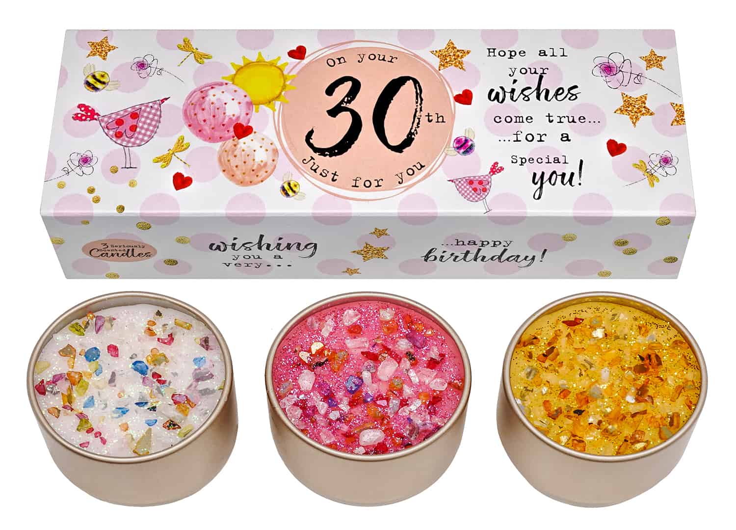 Just Because Candles Three Lites - 30th