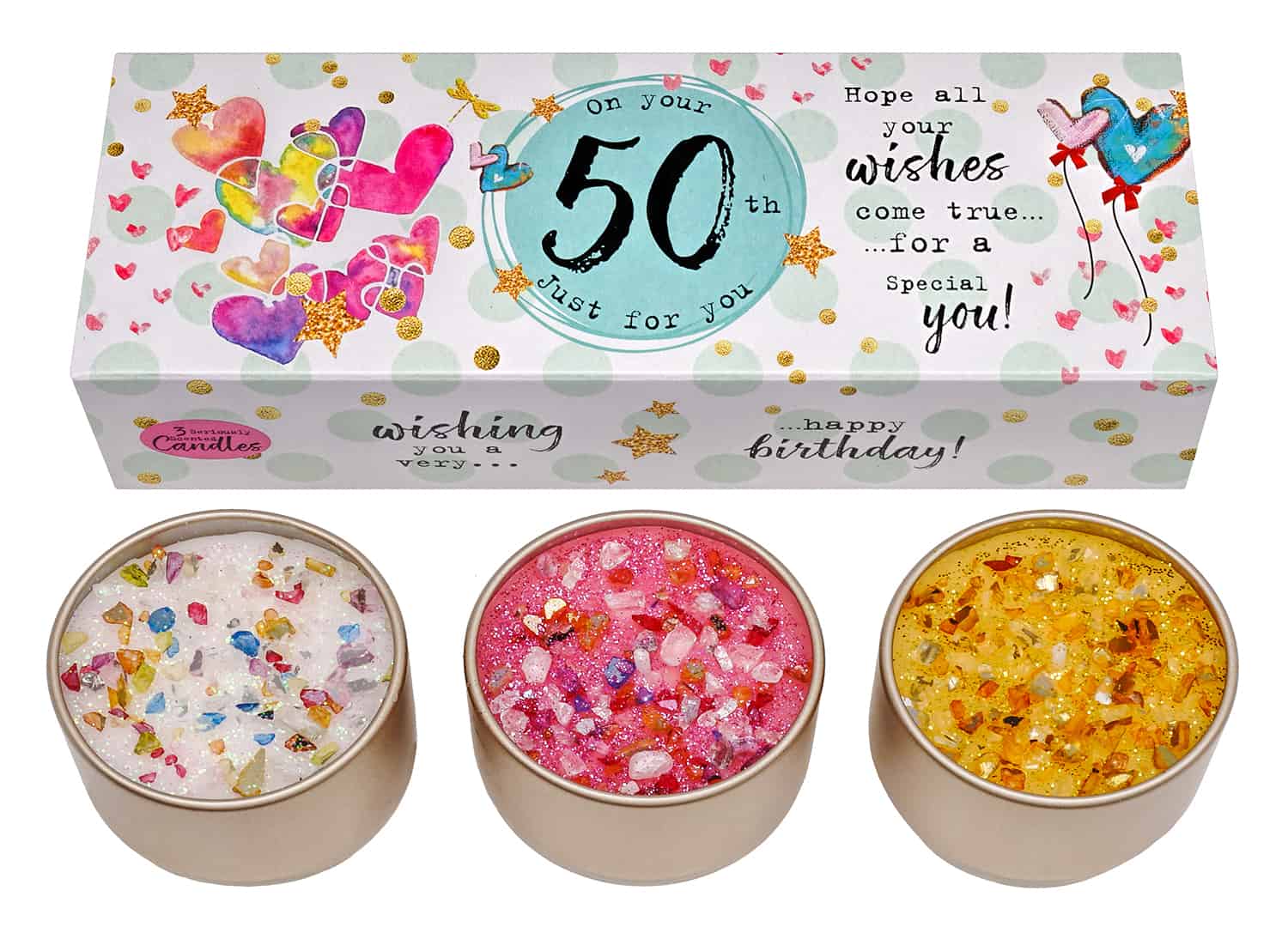Just Because Candles Three Lites - 50th