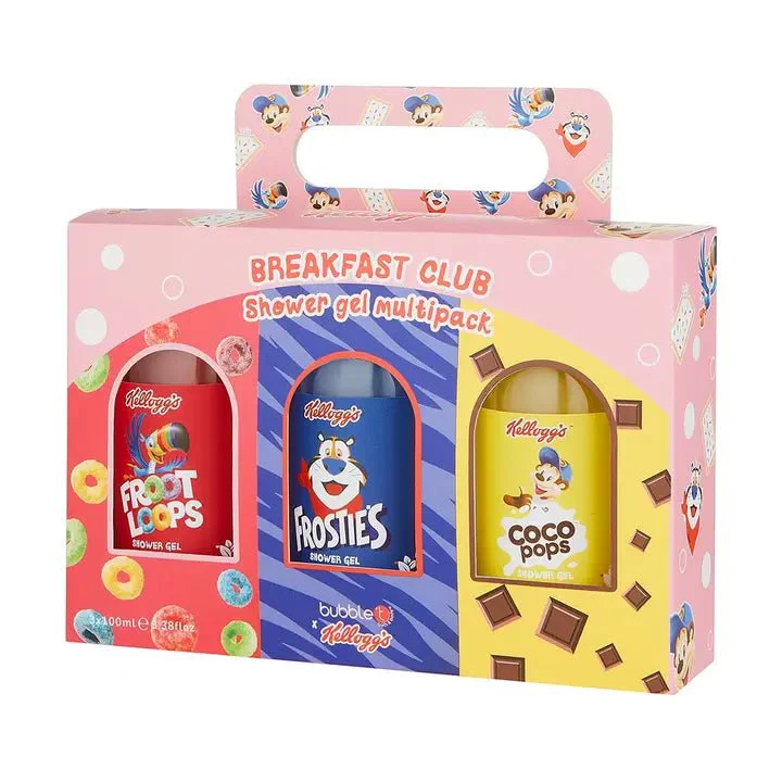 Kellogg's Breakfast Club Shower Gel Gift Set (3 X 100ml)
