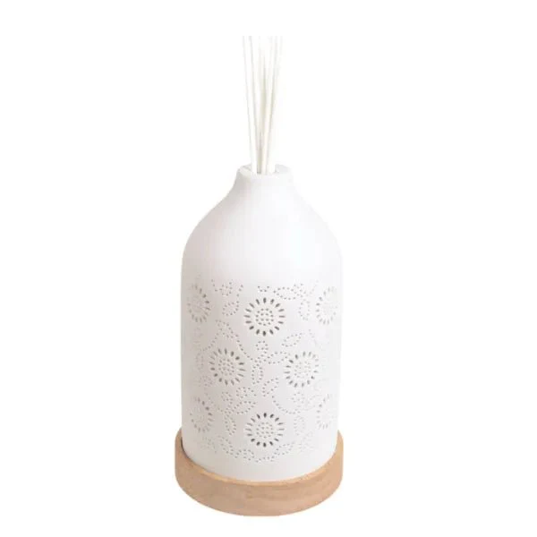 LED Ceramic Floral Reed Diffuser - Image 2