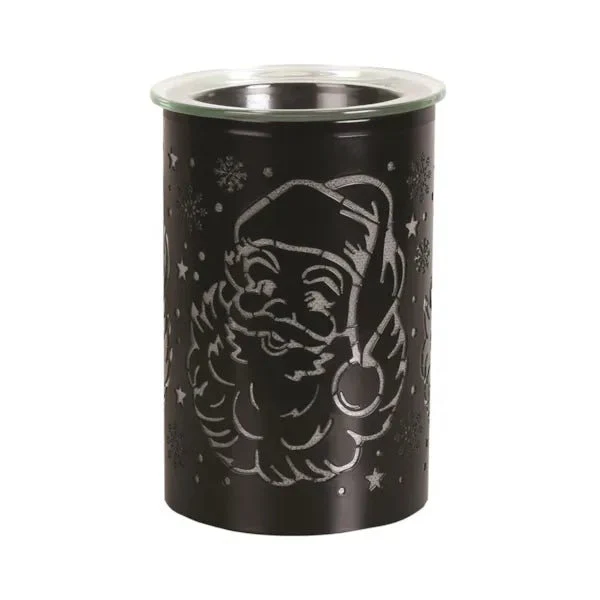 LED Colour-Cycle Wax Melt Burner – Black Santa 12cm - Image 6