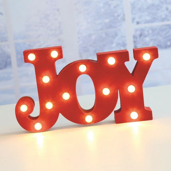 LED JOY Marquee Sign – Red - Image 2