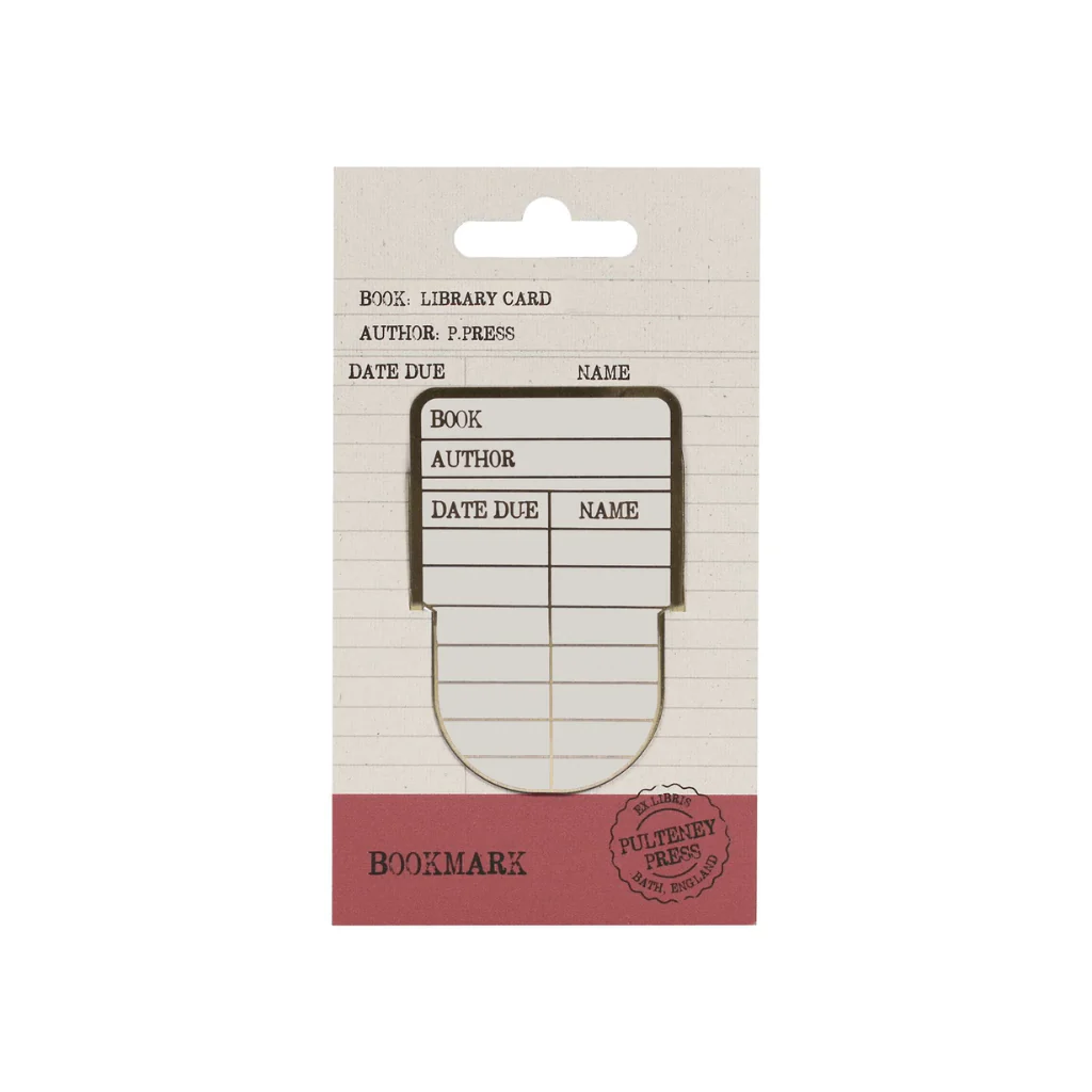Library Card Metal Bookmark - Image 2