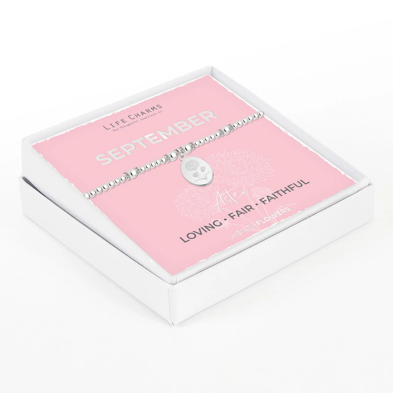 Life Charms Birth Flower Bracelet - September - Image 2