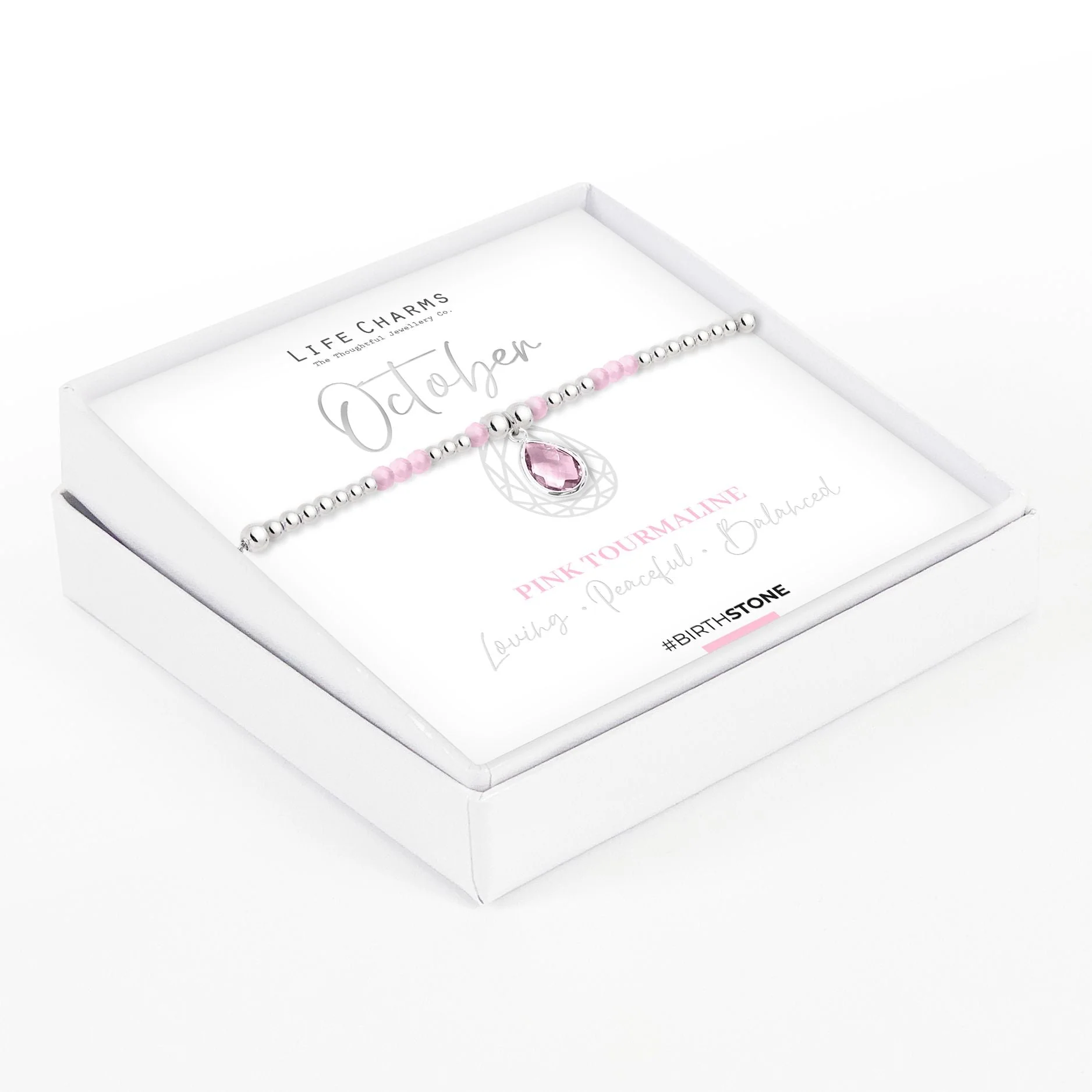 Life Charms Birthstone Bracelet - October - Image 2