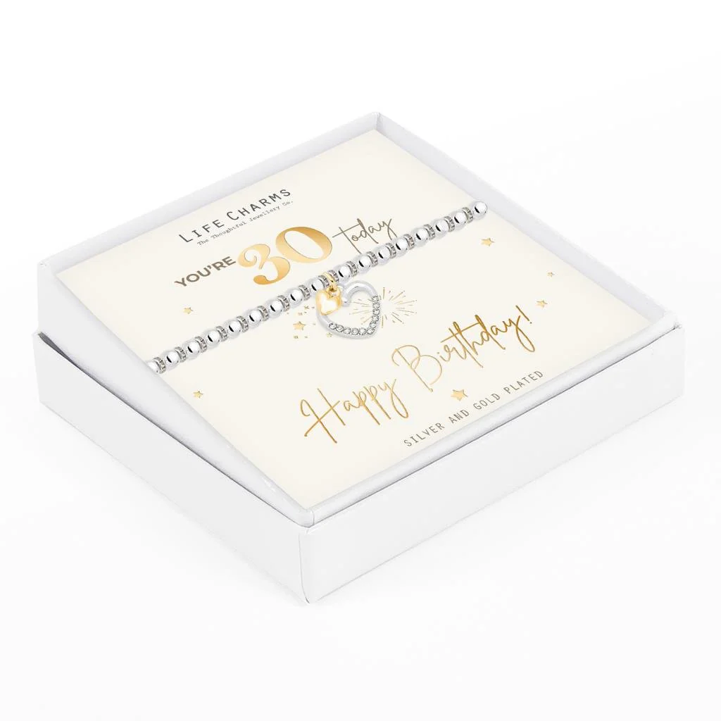Life Charms Happy Birthday Bracelet - 30th - Image 3