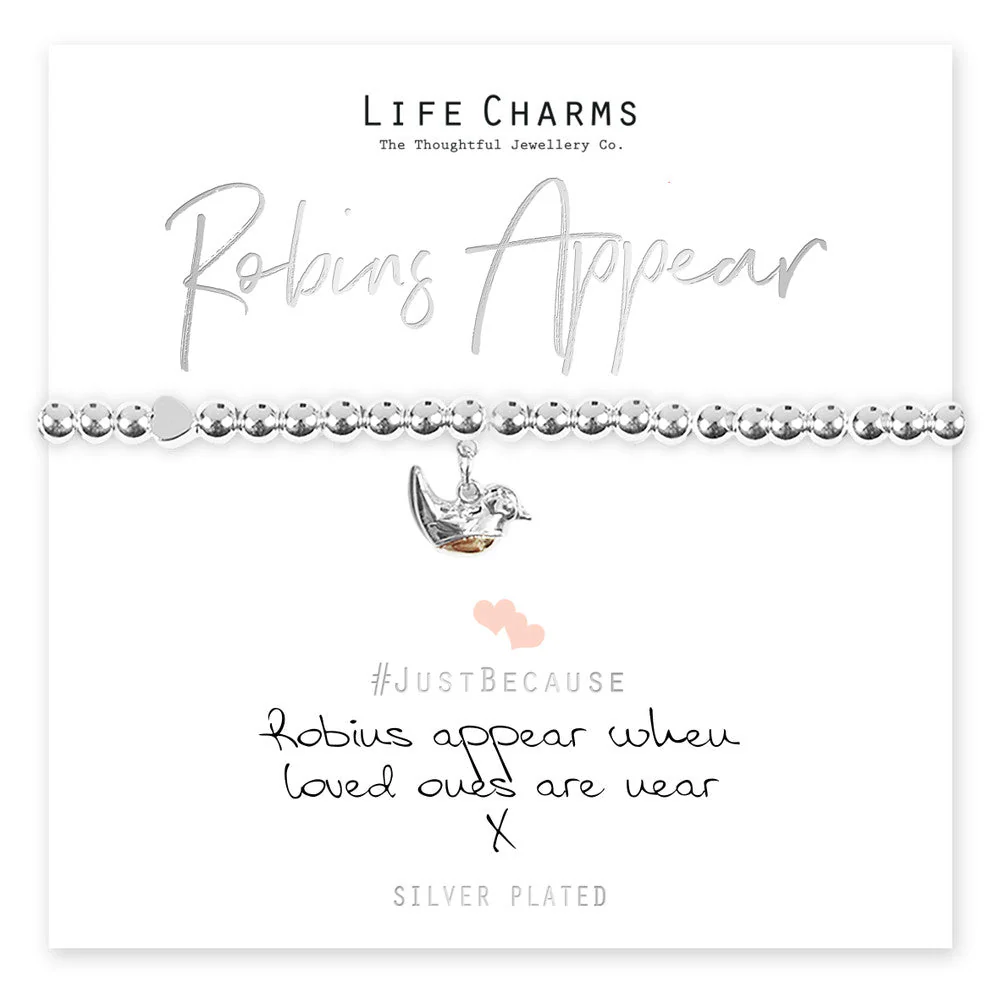 Life Charms Just Because Bracelet - Robins Appear