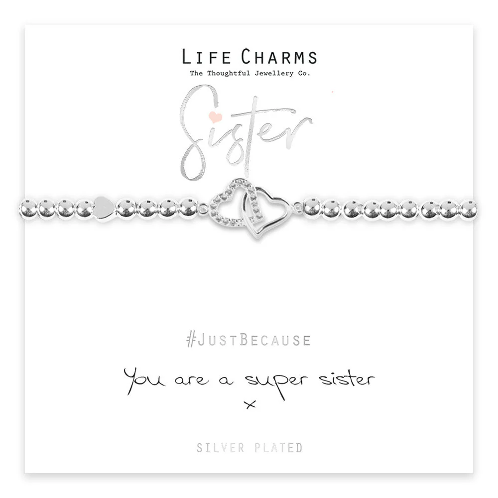 Life Charms Just Because Bracelet - Super Sister