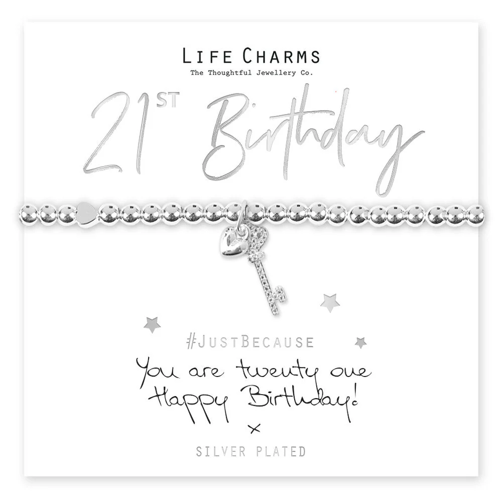 Life Charms Just Because Bracelet - You Are 21