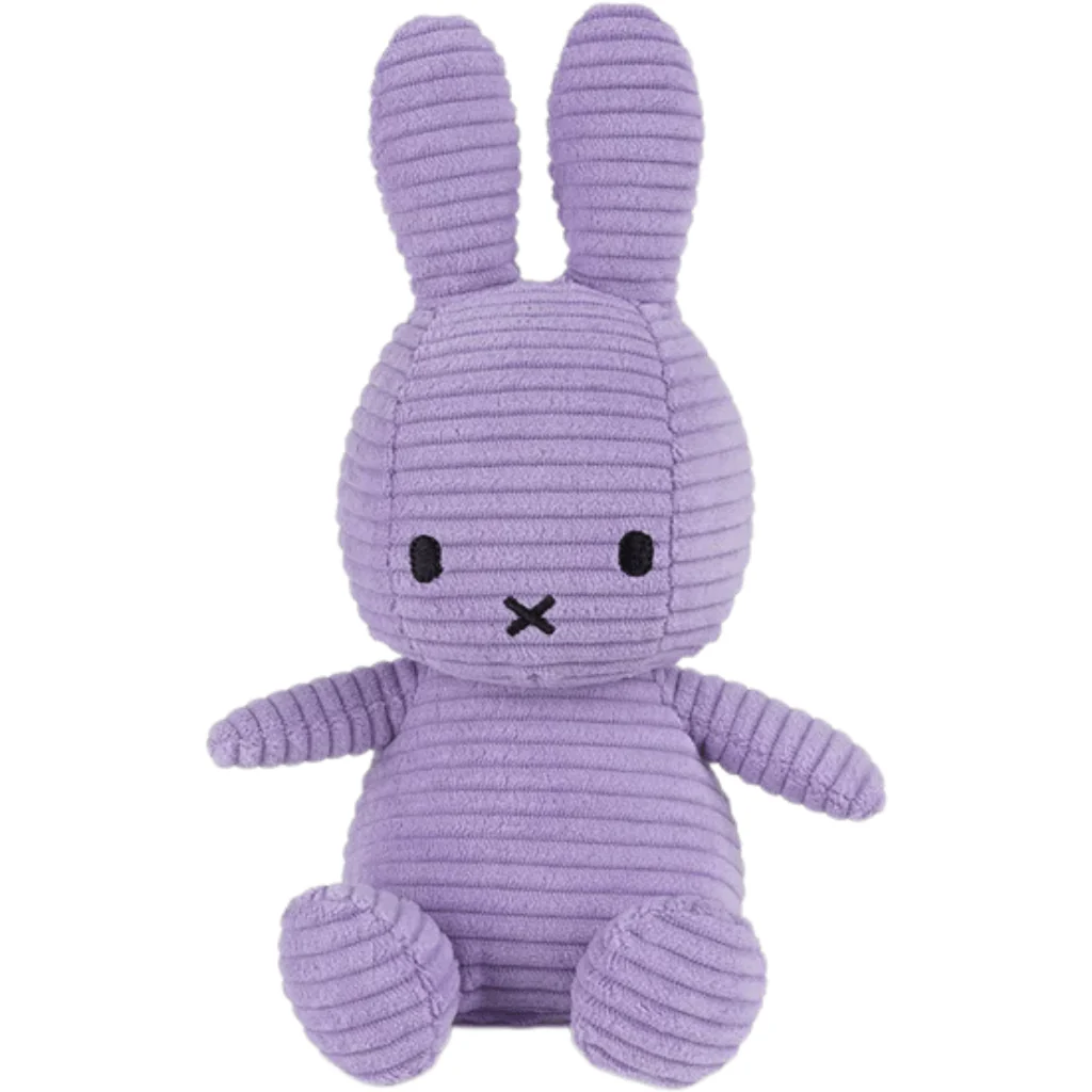 Lilac Corduroy Miffy Plush by Bon Ton Toys