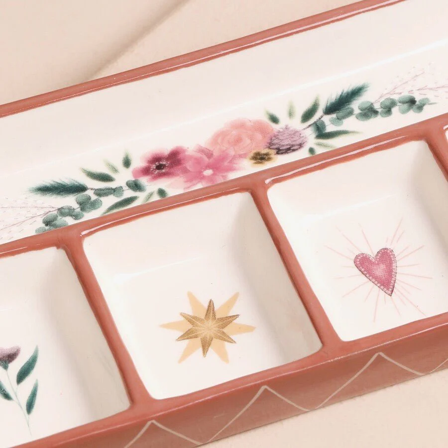 Lisa Angel Floral Heart Ceramic Trinket Tray - Image 2