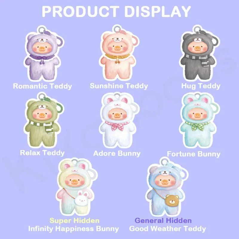 Lulu The Piggy Joyful Time Plush Keyring Blind Box - Image 3