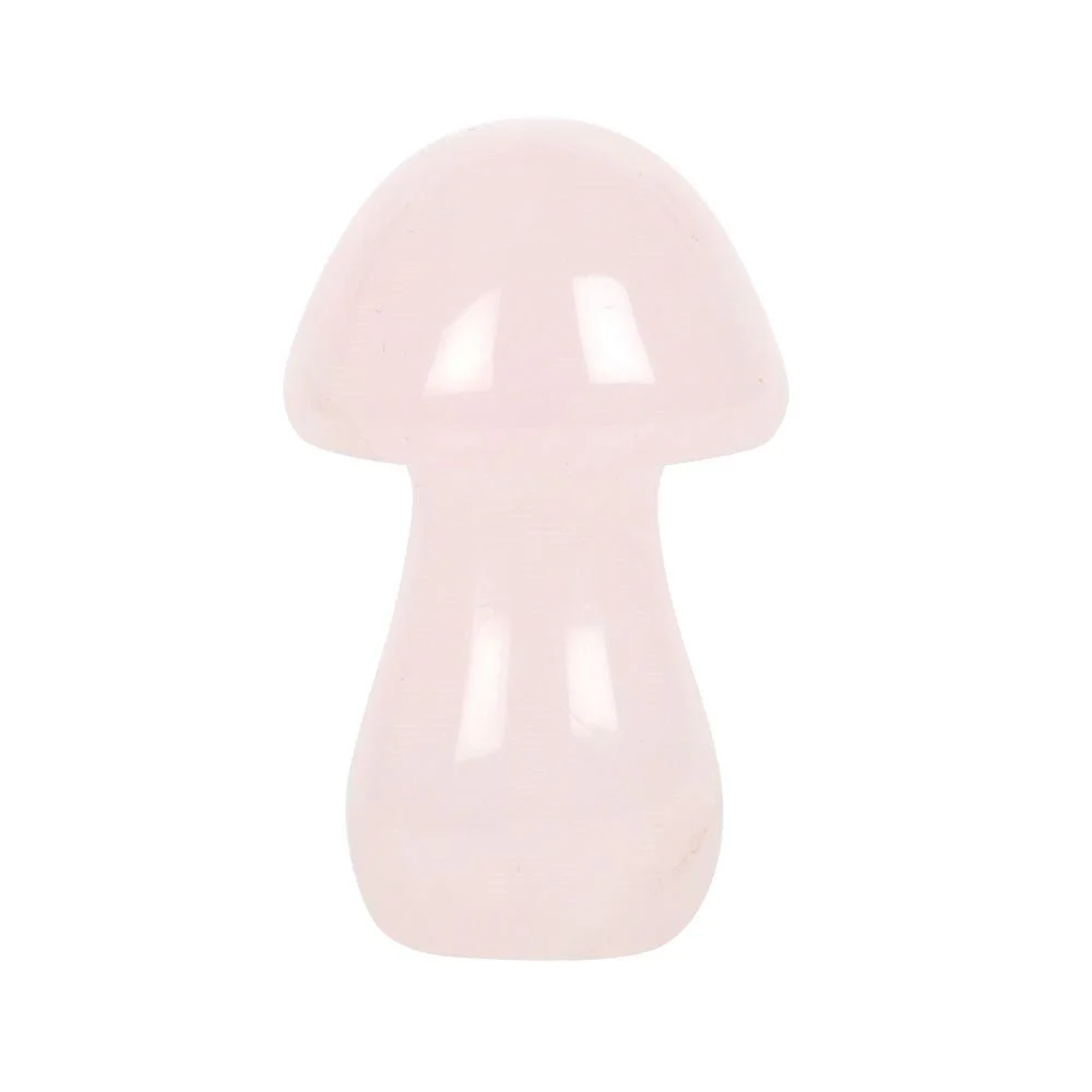 Magical Rose Quartz Crystal Mushroom - Image 2