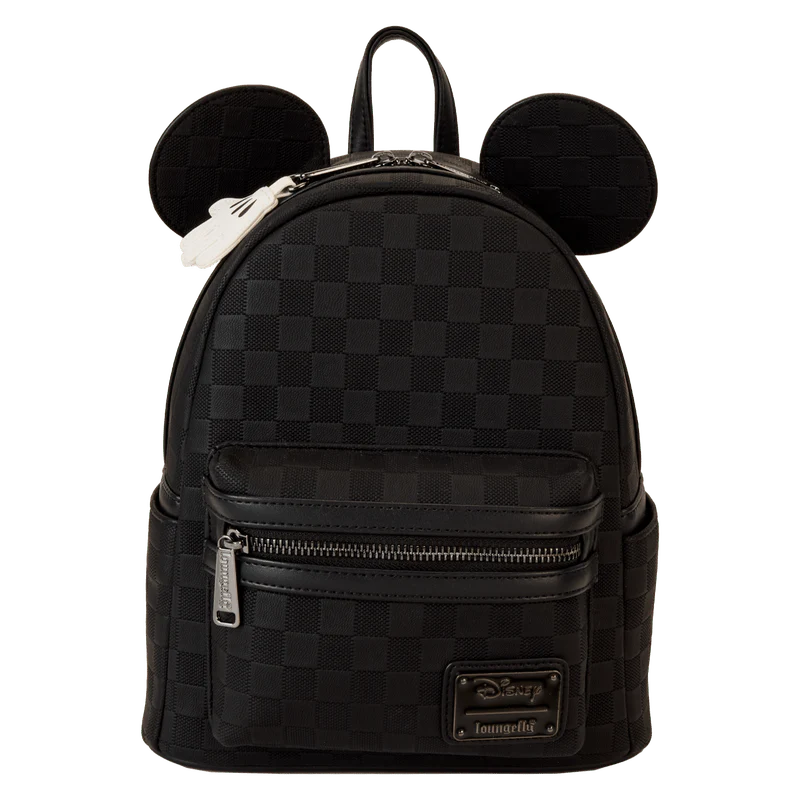 Loungefly Mickey Mouse Checkered Texture Mini Backpack