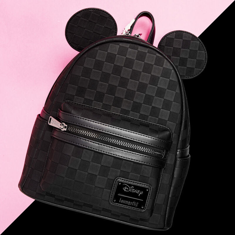 Loungefly Mickey Mouse Checkered Texture Mini Backpack - Image 7