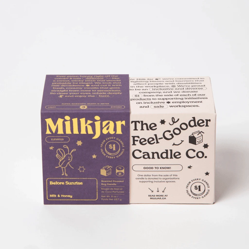 Milkjar Before Sunrise Candle – Milk & Honey Coconut Soy Candle 8oz - Image 3