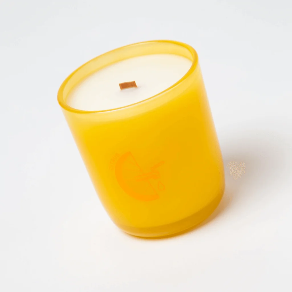 Milkjar Citrus Candle – Sweet Orange & Lemongrass Essential Oil Candle 8oz - Image 3
