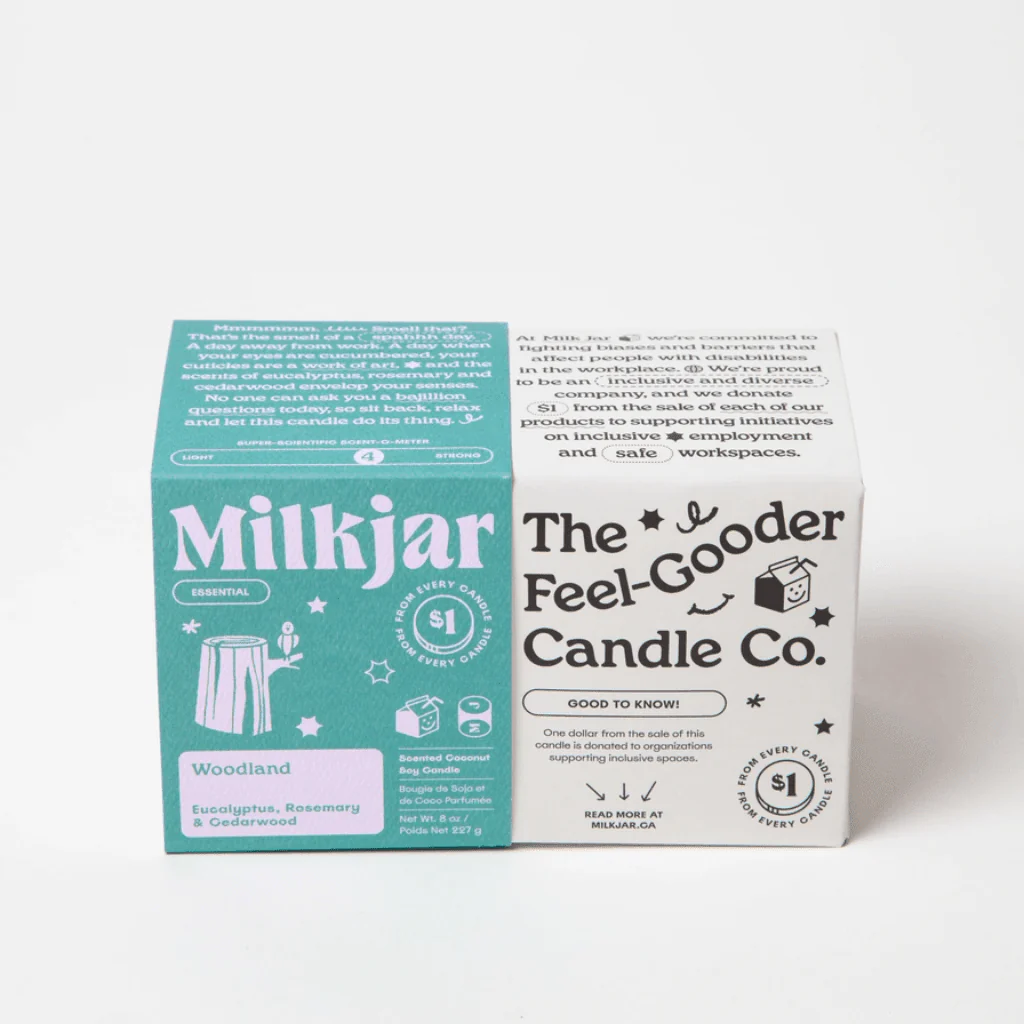 Milkjar Woodland Essential Oil Candle – Eucalyptus, Rosemary & Cedarwood 8oz - Image 3