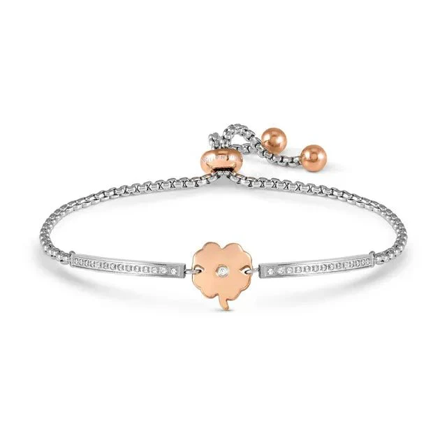 Milleluci Bracelet - Four-Leaf Clover with CZ