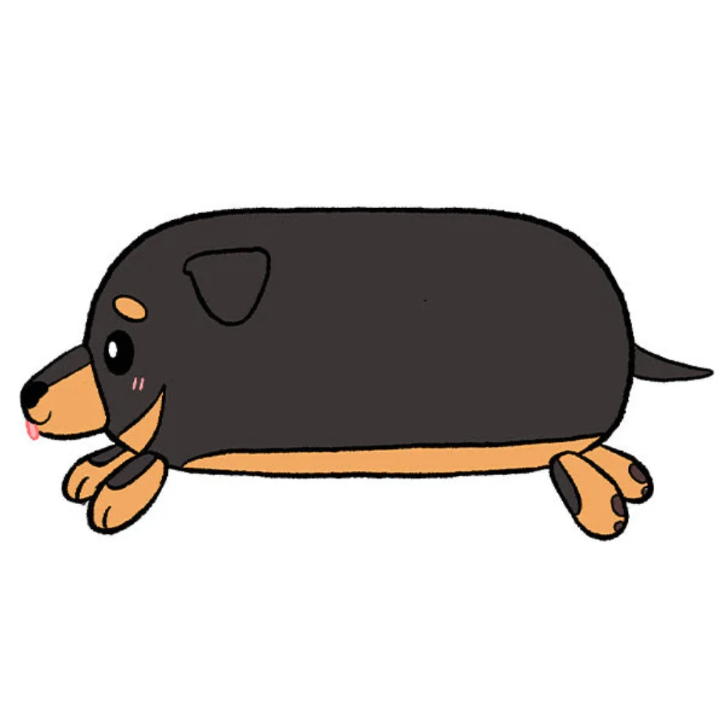 Mini Squishable Fluffy Dachshund - Image 4