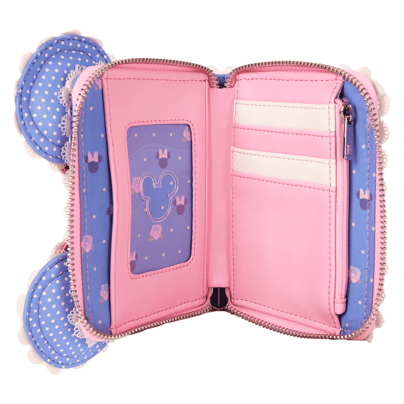 Loungefly Minnie Mouse Floral and Lace Zip Around Wallet - Image 5