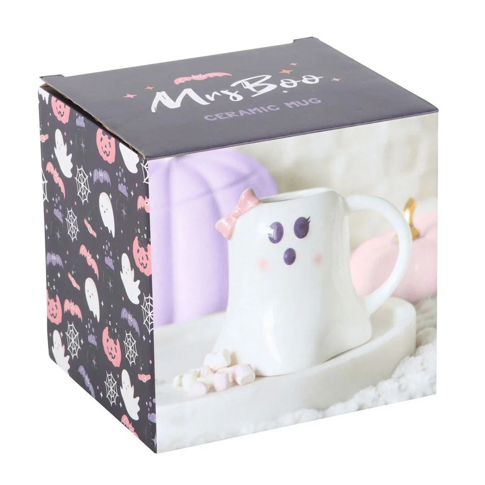 Miss Boo Ghost Shaped Ceramic Mug - Image 4