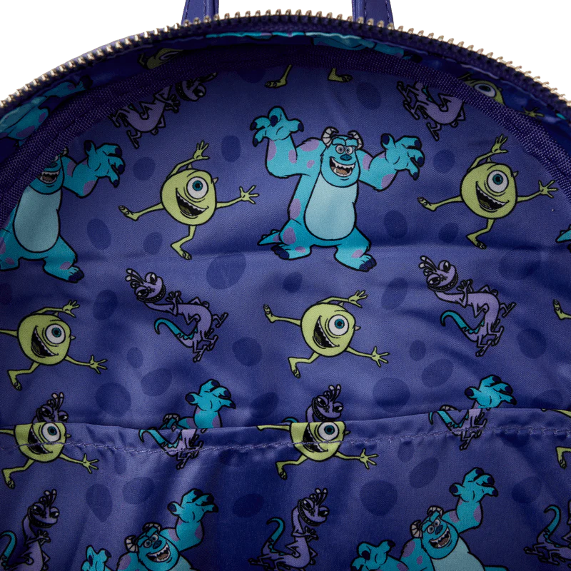 Loungefly Monsters, Inc. Sulley, Mike, & Randall Triple Pocket Mini Backpack - Image 5