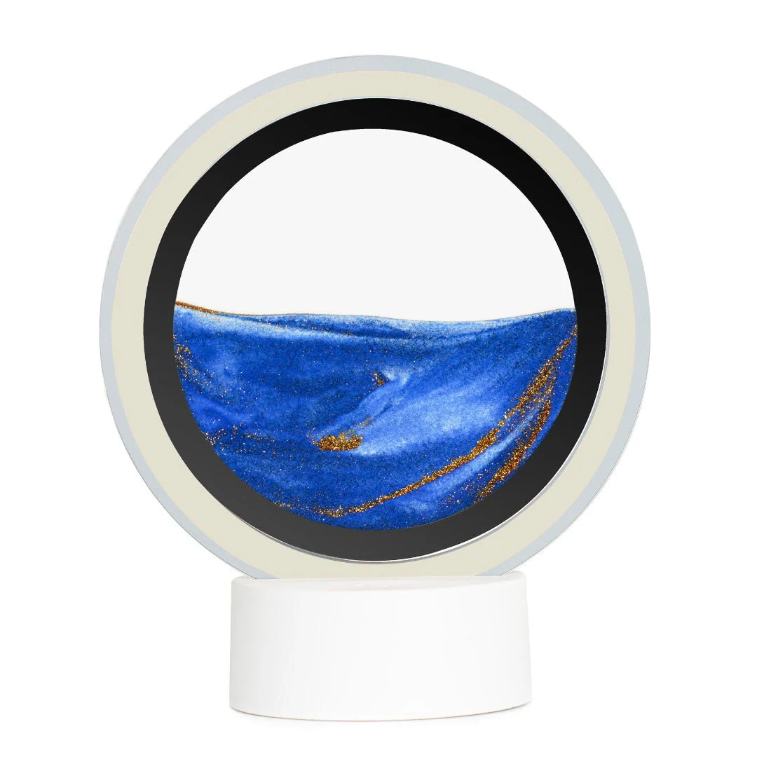 Moodscape Mirrored Ring Sand Picture - Blue