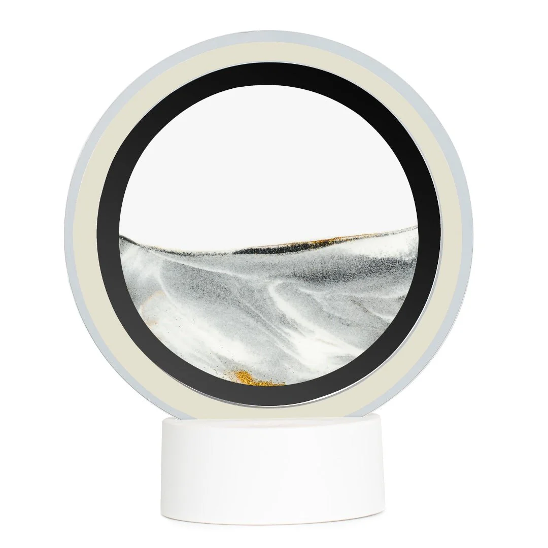 Moodscape Mirrored Ring Sand Picture - Grey