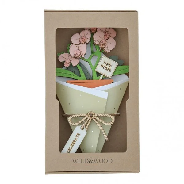 New Home 3D Flower Figurine Card - Image 6