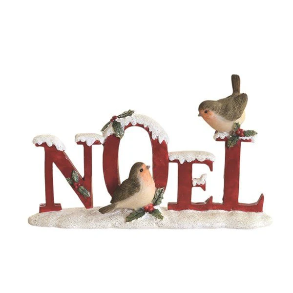 Noel Robins Ornament 20x12cm – Christmas Decoration