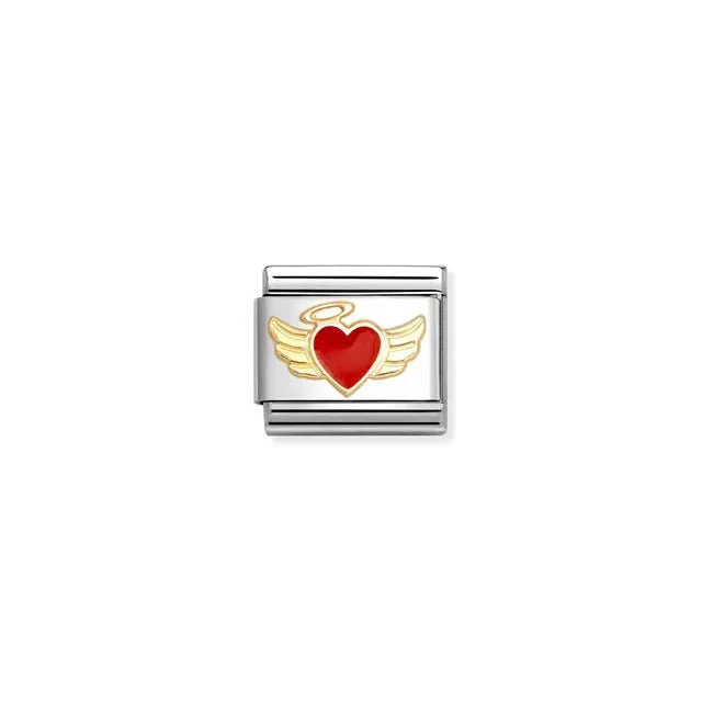 Nomination Composable Link - Angel Wings Heart