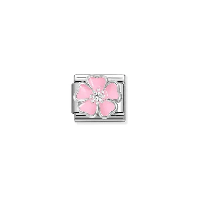 Nomination Composable Link - Big Pink Flower