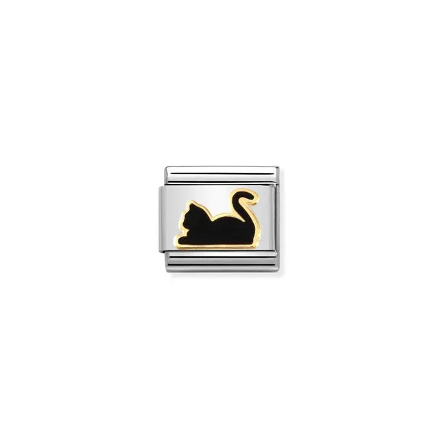 Nomination Composable Link - Black Cat Symbol