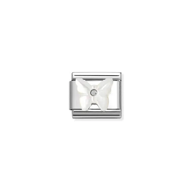 Nomination Composable Link - Butterfly White Mother Of Pearl