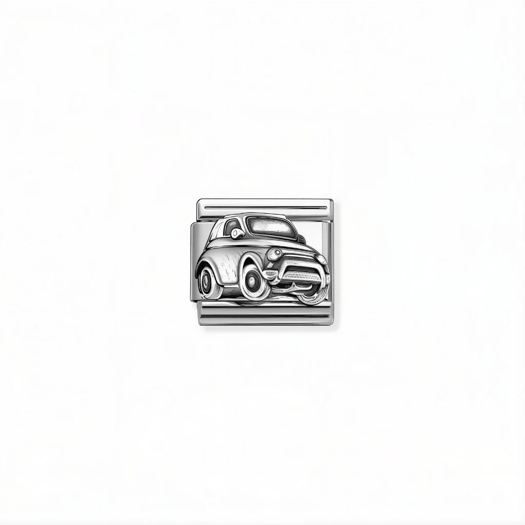 Nomination Composable Link - Classic Car in Silver