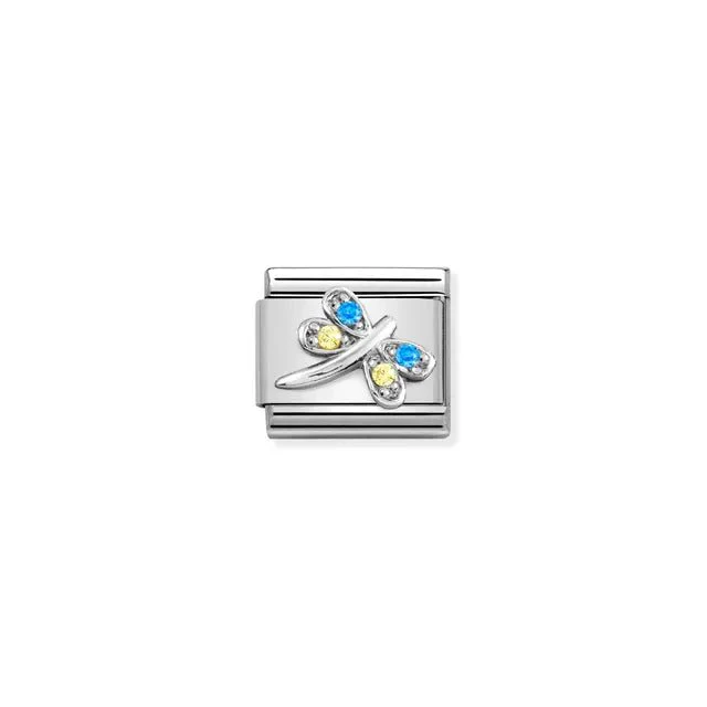 Nomination Composable Link - Dragonfly Blue And Yellow