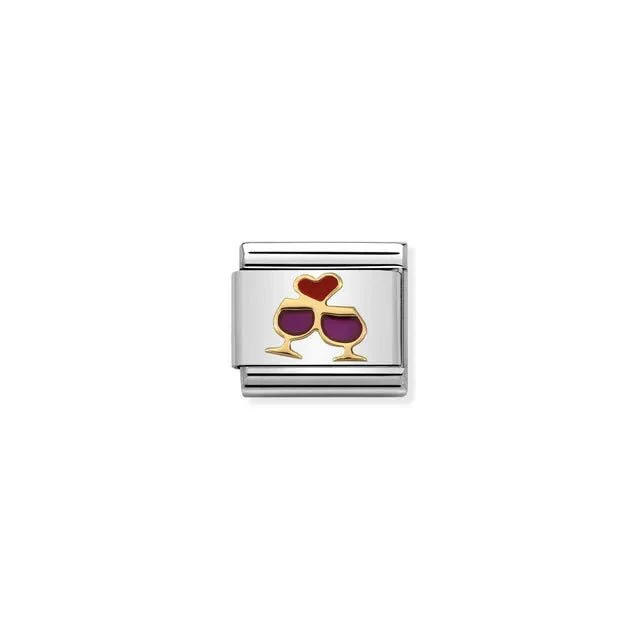 Nomination Composable Link - Glasses With Heart