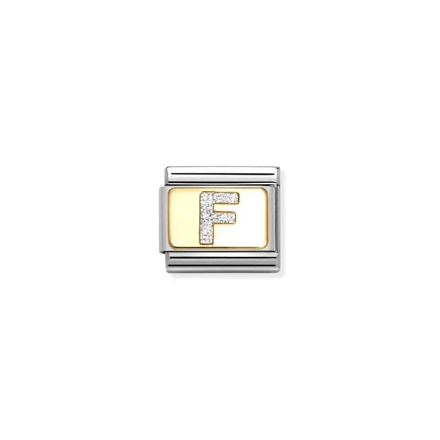 Nomination Composable Link -  Glitter Letter F