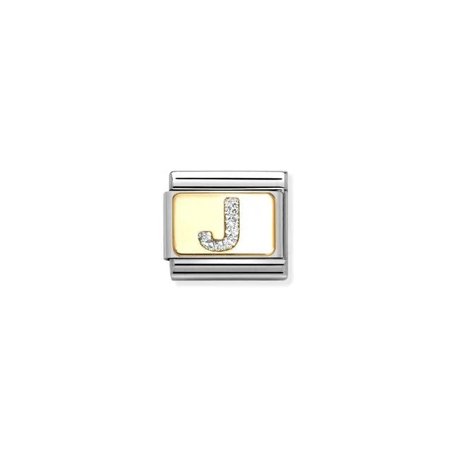 Nomination Composable Link -  Glitter Letter J