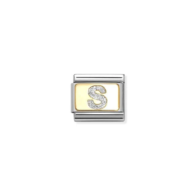 Nomination Composable Link -  Glitter Letter S