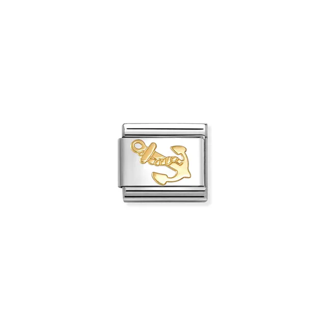 Nomination Composable Link - Gold Anchor