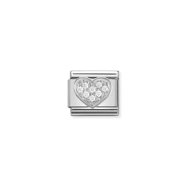 Nomination Composable Link - Heart In Silver
