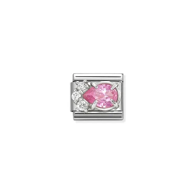 Nomination Composable Link - Pink And White Drop